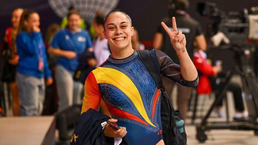 Melania Rodríguez, ayer en Pamplona. |  Efe