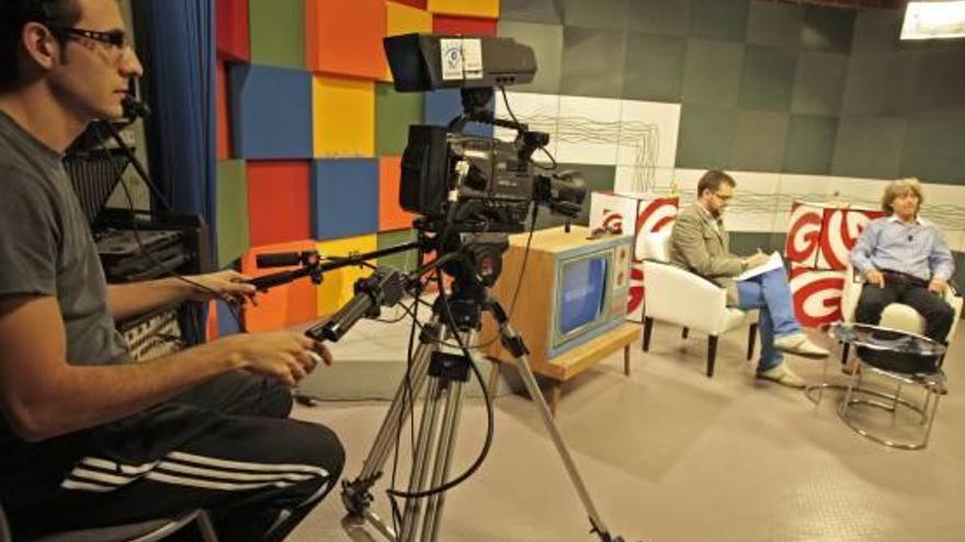 El estudio de Gandia TV cerrado en 2011 por el PP.