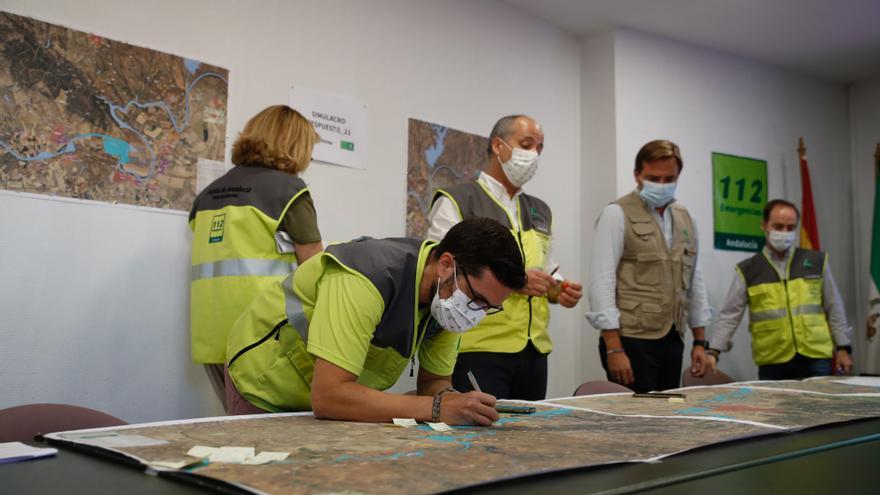 Simulacro sin precedentes en Córdoba de unas graves inundaciones en el Guadalquivir