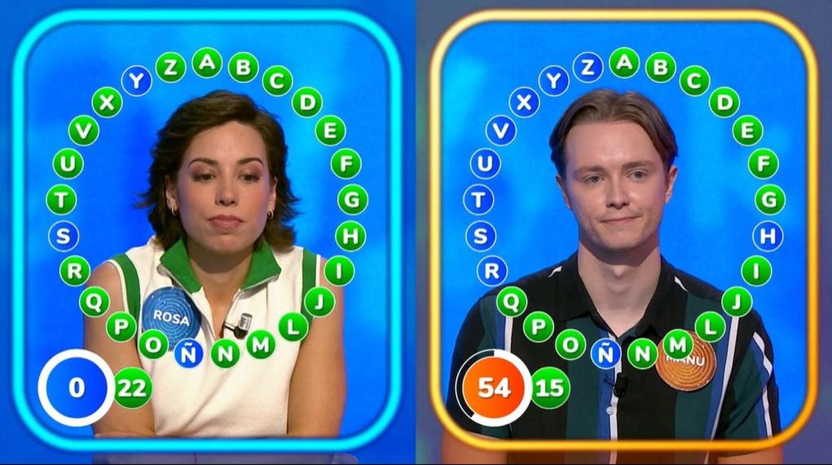 Rosa y Manu en el Rosco de Pasapalabra