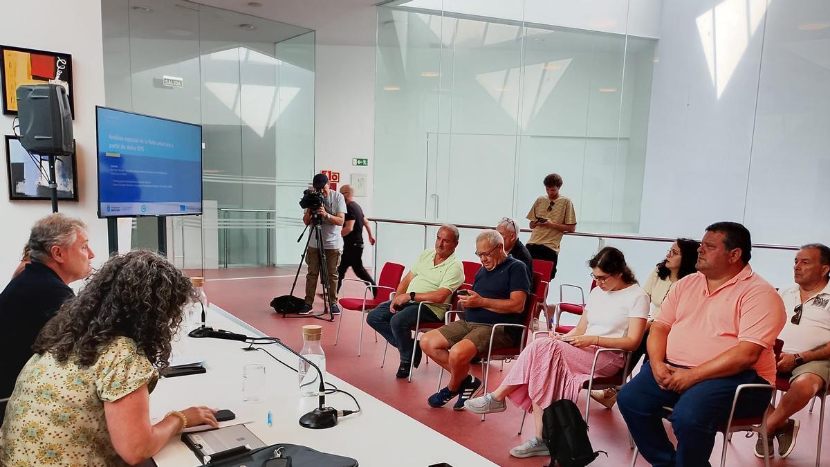 Presentación del estudio de GPS, ayer en la Fidma.