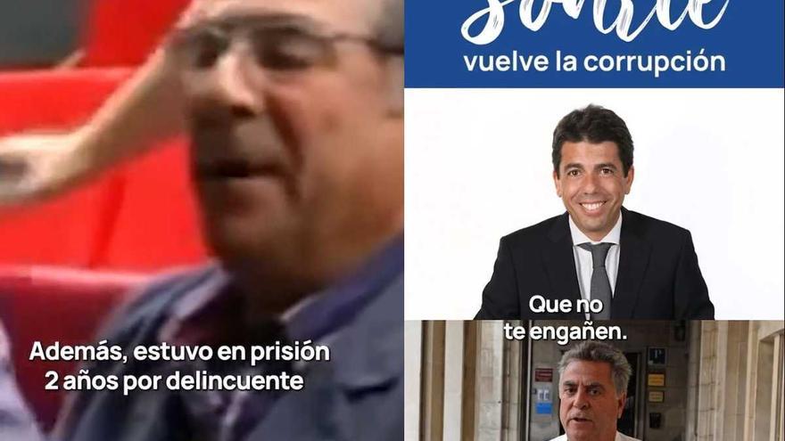 Compromís publica en Twitter que Enrique Ortiz &quot;estuvo en prisión 2 años por delincuente&quot; y llama corrupto a Mazón
