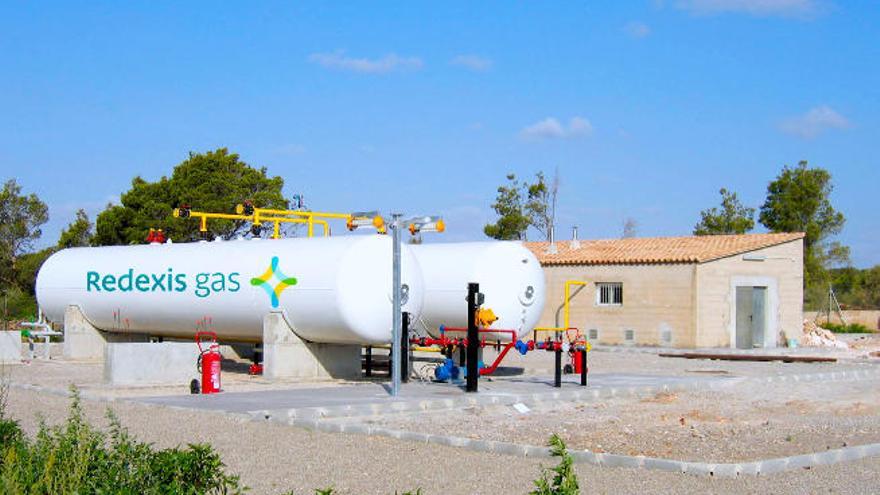 Planta de aire propanado de la empresa Redexis Gas en las Islas Baleares.
