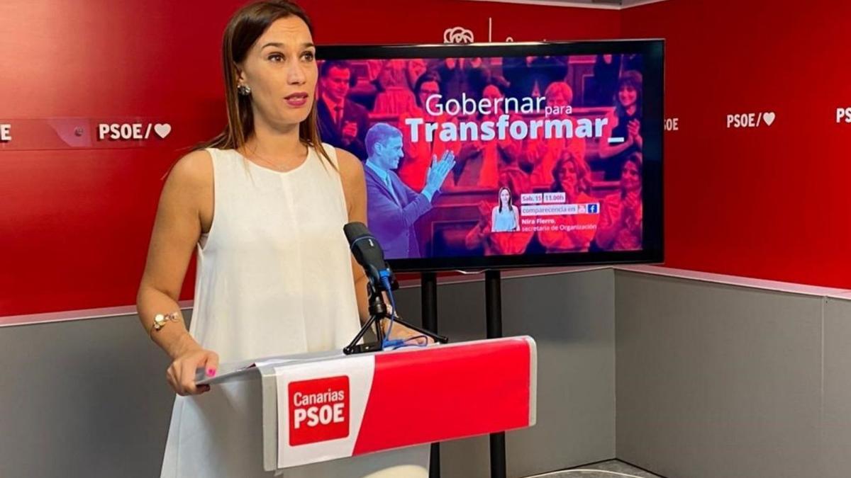 Nira Fierro, secretaria de Organización del PSOE Canarias.