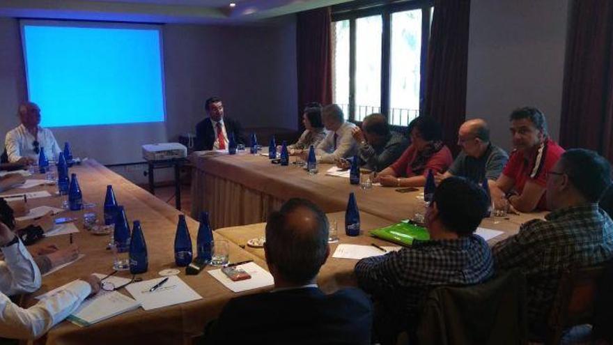 Reunión de los coordinadores de los médicos funcionarios interinos, ayer en Tordesillas