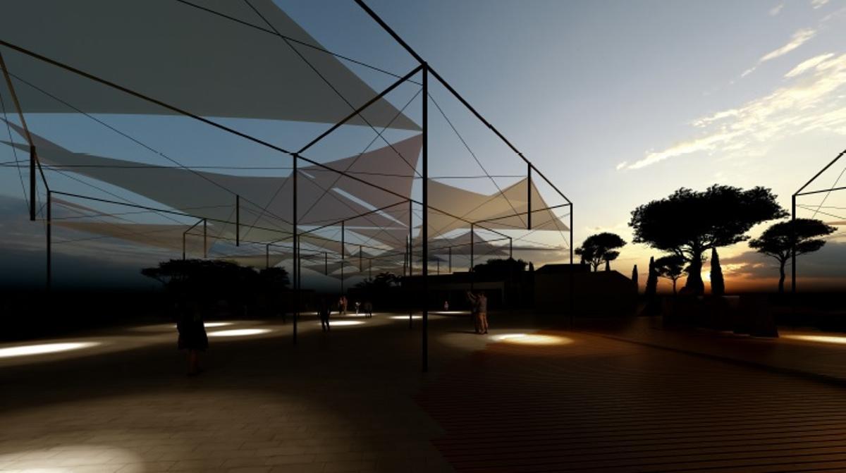 Así quedará la plaza Margarita Xirgu tras las obras de mejora.