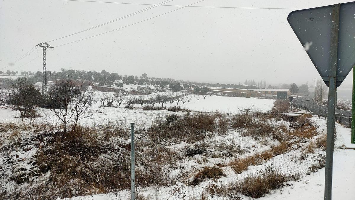 Nieve en Requena y Utiel