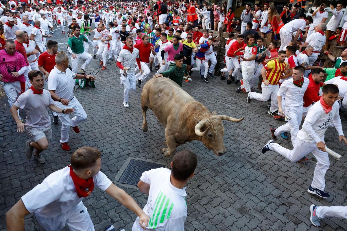 Primer encierro dels Sanfermins.