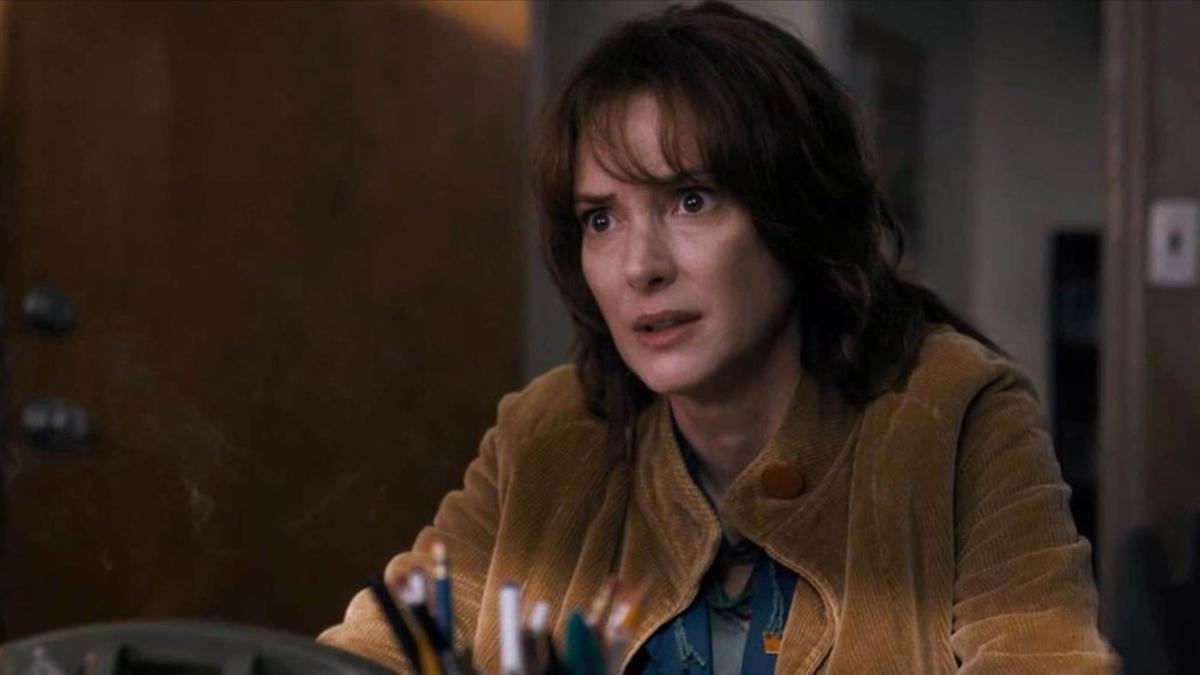 Winona Ryder, en un fotograma de 'Stranger things'