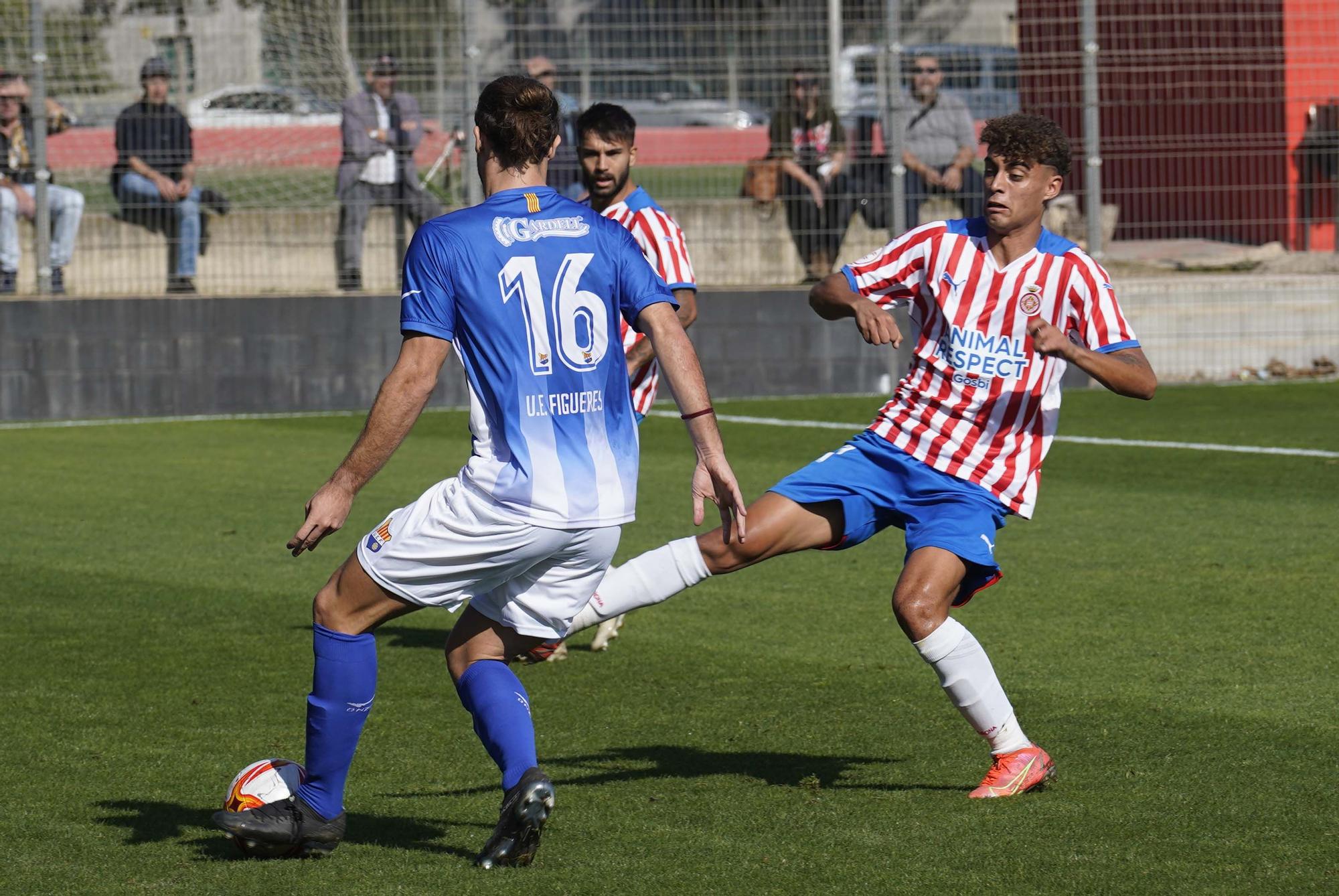 Un efectiu Figueres dona la sorpresa i s’apunta el derbi davant el Girona B