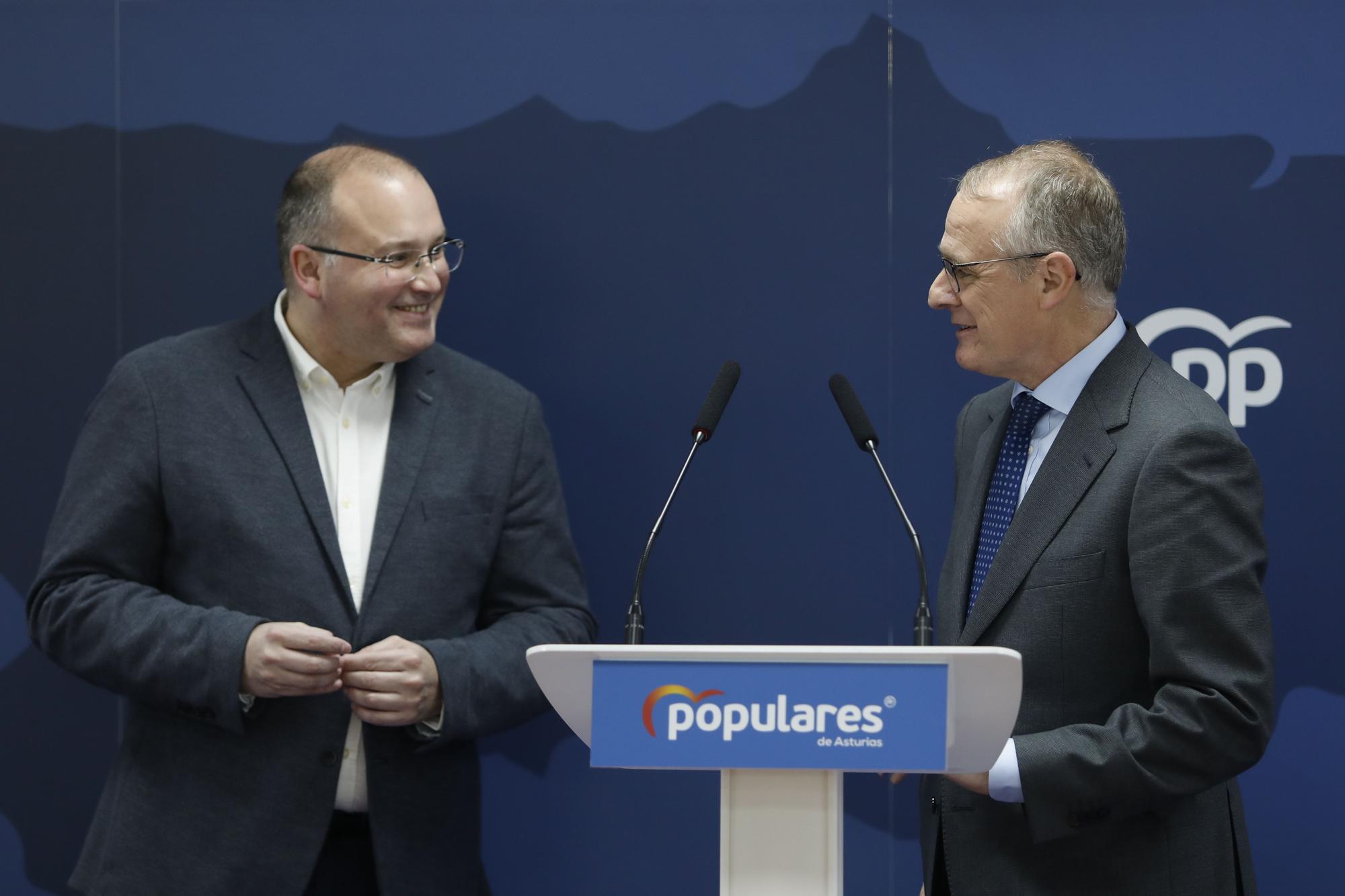 EN IMÁGENES: Miguel Tellado, el vicesecretario general del Partido Popular, de visita en Oviedo