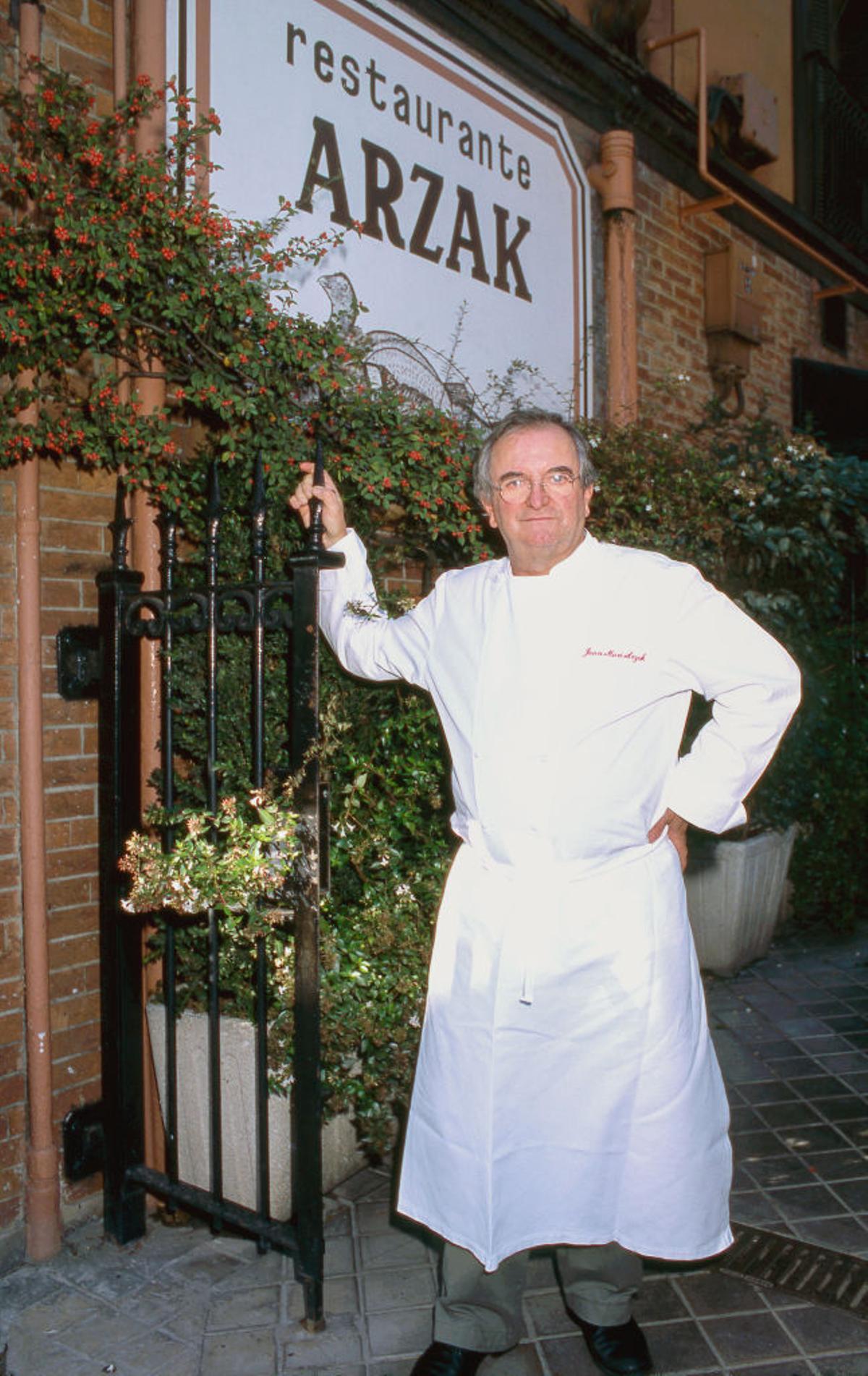 The best Spanish chefs. Juan Mari Arzak, chef of the Restaurant "Arzak", 1999, San Sebastian, Guipuzcoa, Spain.(Photo by Gianni Ferrari/Cover/Getty Images).