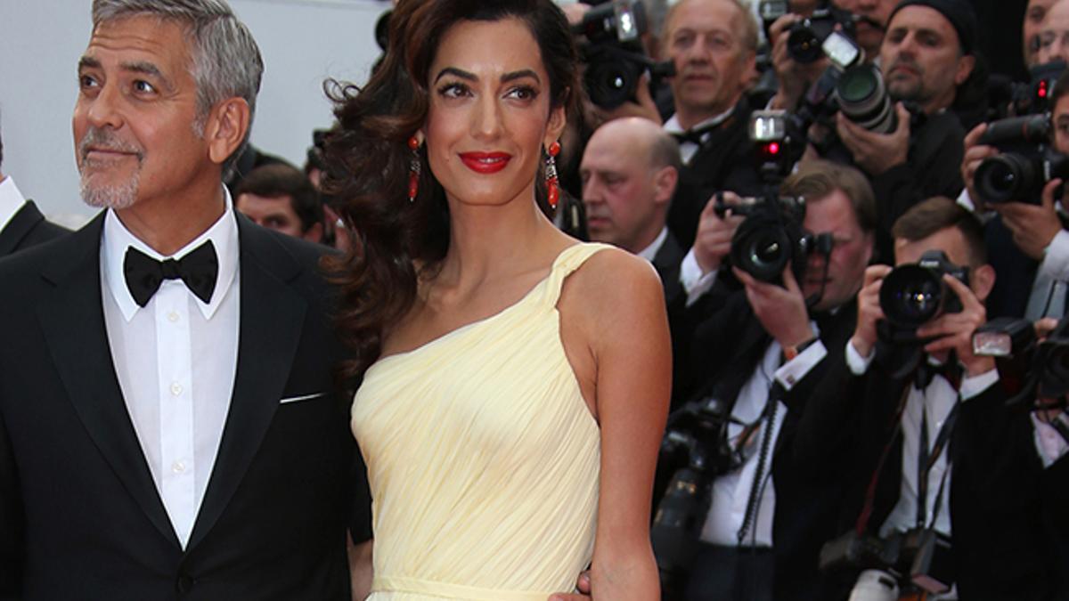 George y Amal Clooney en el festival de cine de Cannes