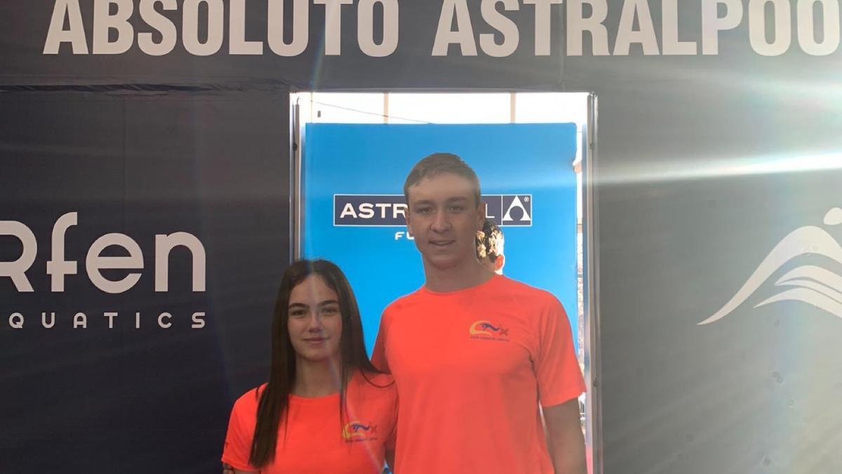 Andrea y Guillem en el Campeonato de España, en Sabadell.