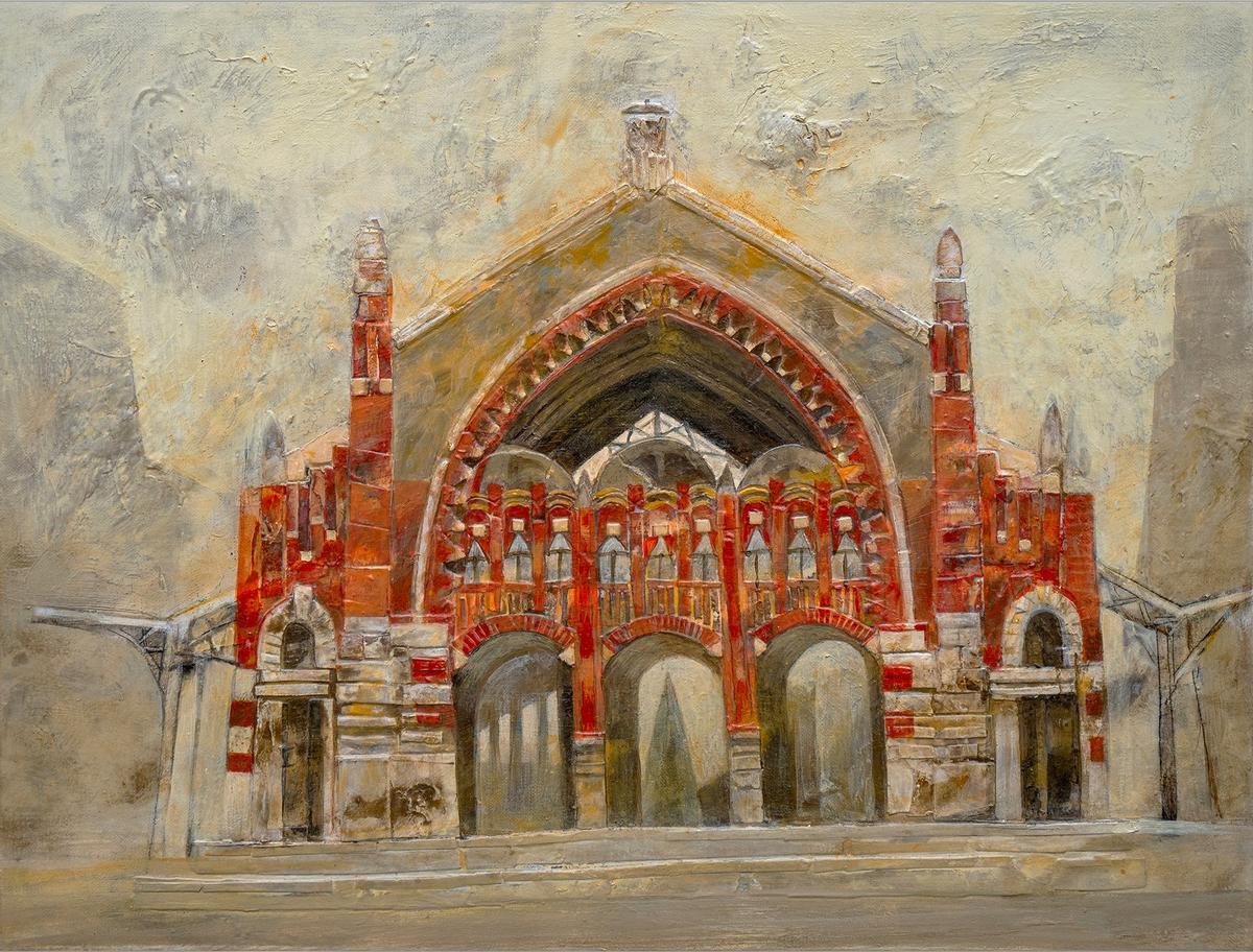 Cuadro original que se entregará como premio en los galardones Mercado de Colón.CUADRO ORIGINAL PARA PREMIO MERCADO COLÓN DE HORACIO SILVA