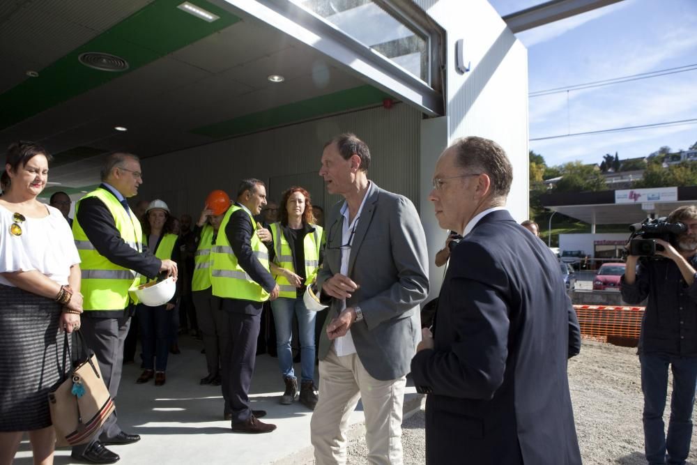 Visita del presidente del Adif a las obras del soterramiento de Feve en Langreo