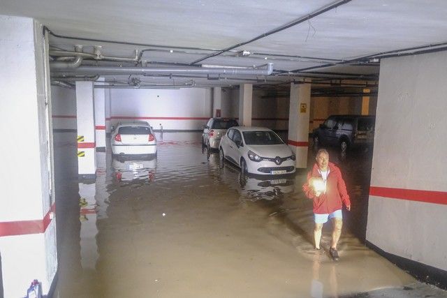 Domingo de lluvias en Gran Canaria por el paso de la tormenta 'Hermine'