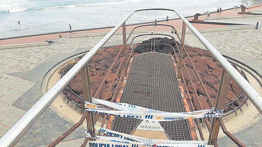 El pequeño mirador conocido popularmente como ‘El Titanic’ cuya rehabilitación corresponde al Cabildo.