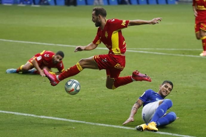 Real Oviedo VS UD Las Palmas en el Carlos Tartiere el 8 de julio de 2020 (Foto: Luis Manso).