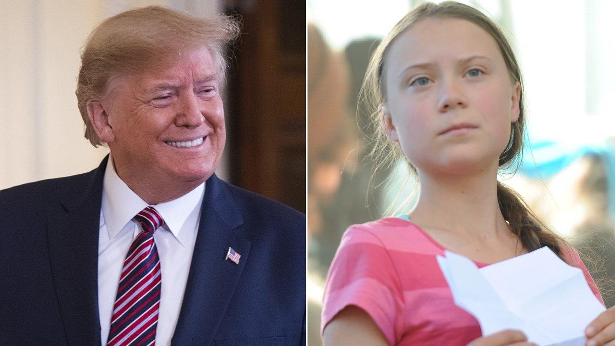 Donald Trump y Greta Thunberg