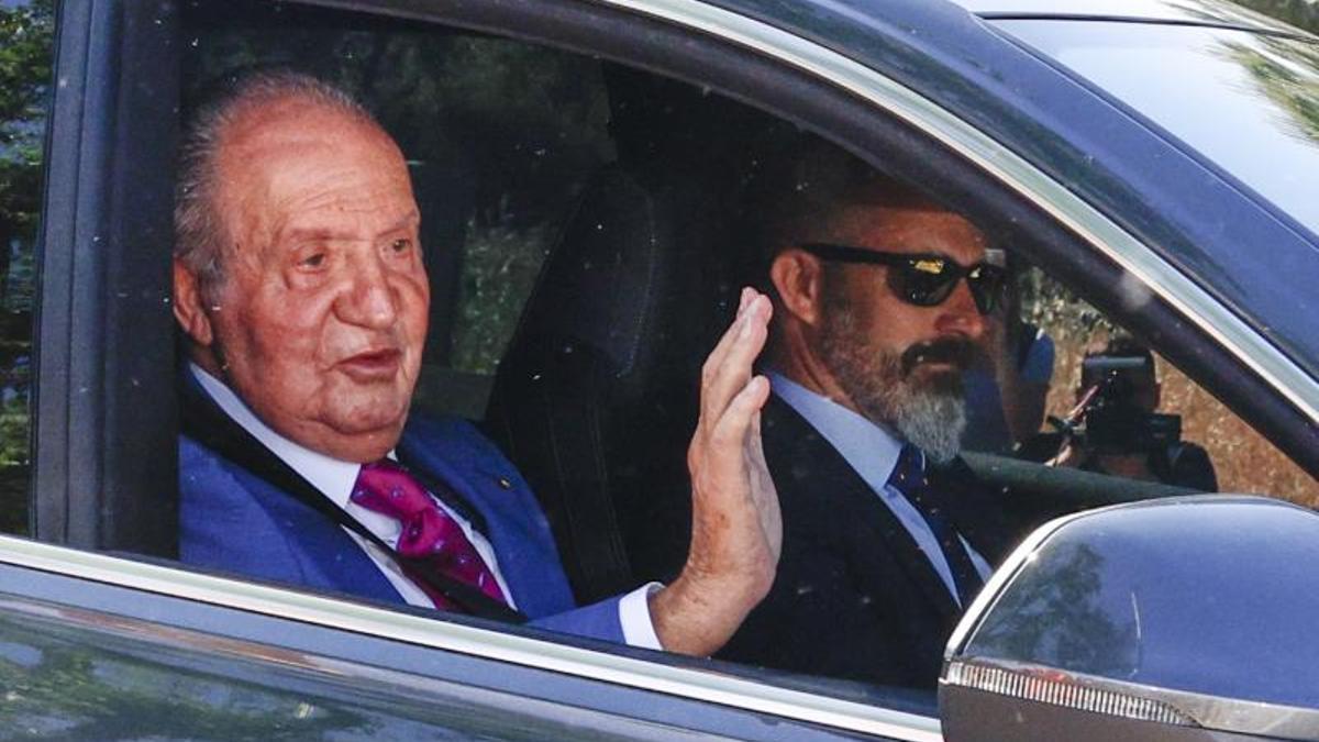 Juan Carlos I, as su llegada al palacio de la Zarzuela de Madrid, el pasado 23 de mayo. EFE Rodrigo