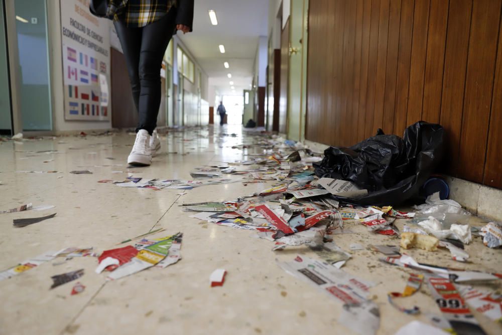 Huelga de limpieza en la facultad de Málaga