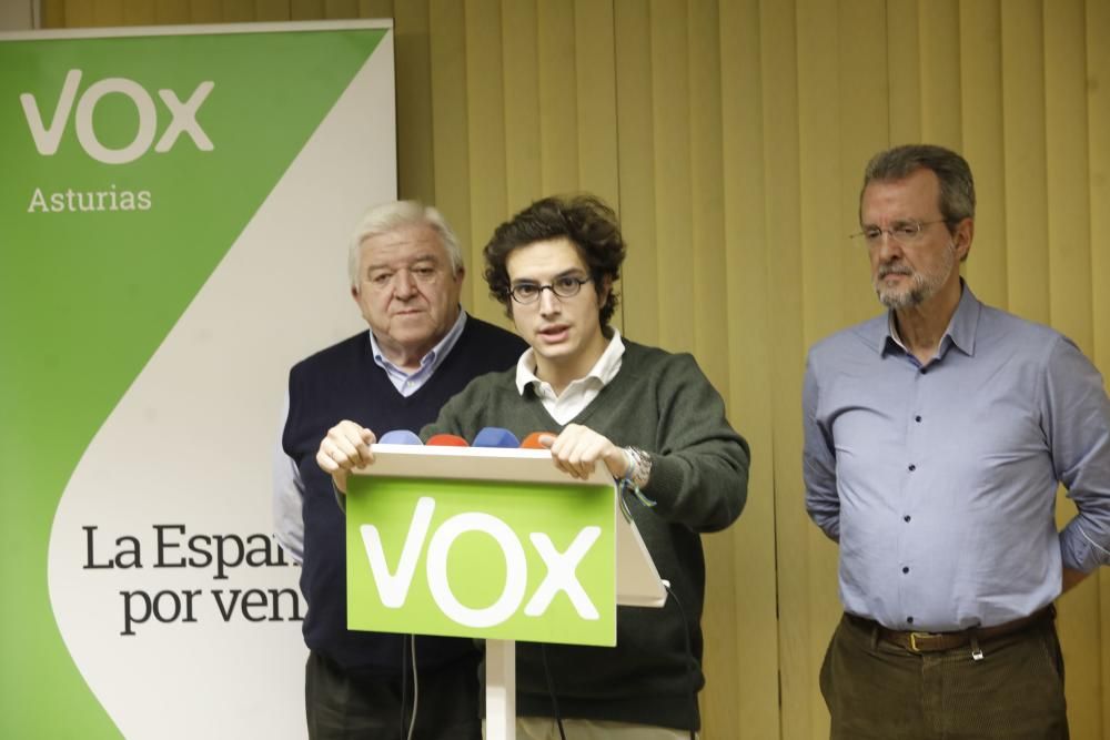 Noche electoral de Vox en Asturias