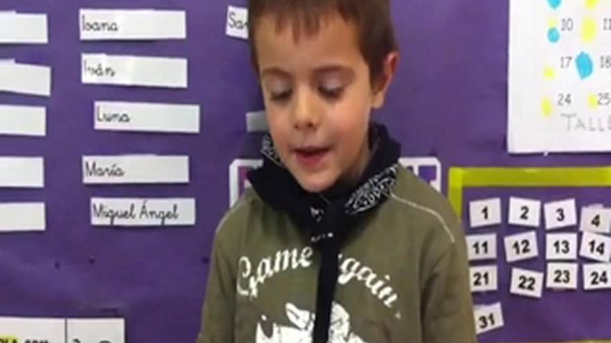 VIDEO - Escolar del Maestro Canós escribe una carta para que no cierren su colegio