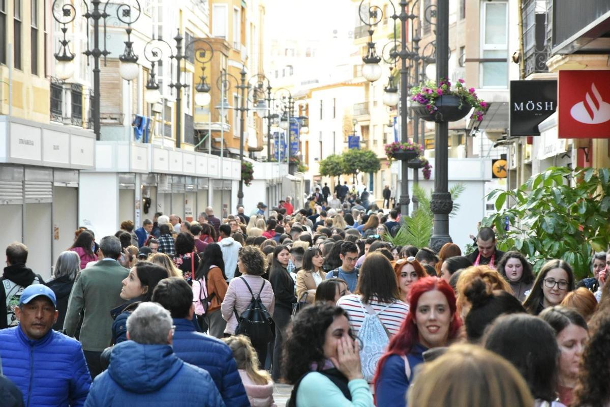 La Corredera, uno de los días de la feria.