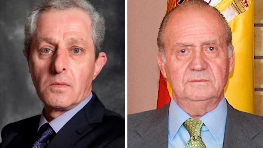 Albert Solá y el rey Juan Carlos.