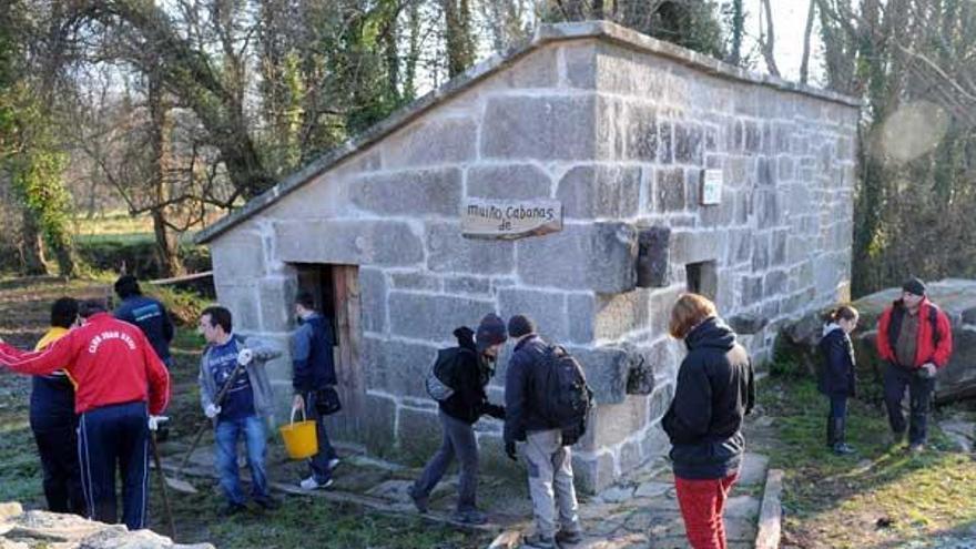 El Muíño de Cabanas, en Salcedo, forma parte del patrimonio cultural del rural pontevedrés.  // G. Santos