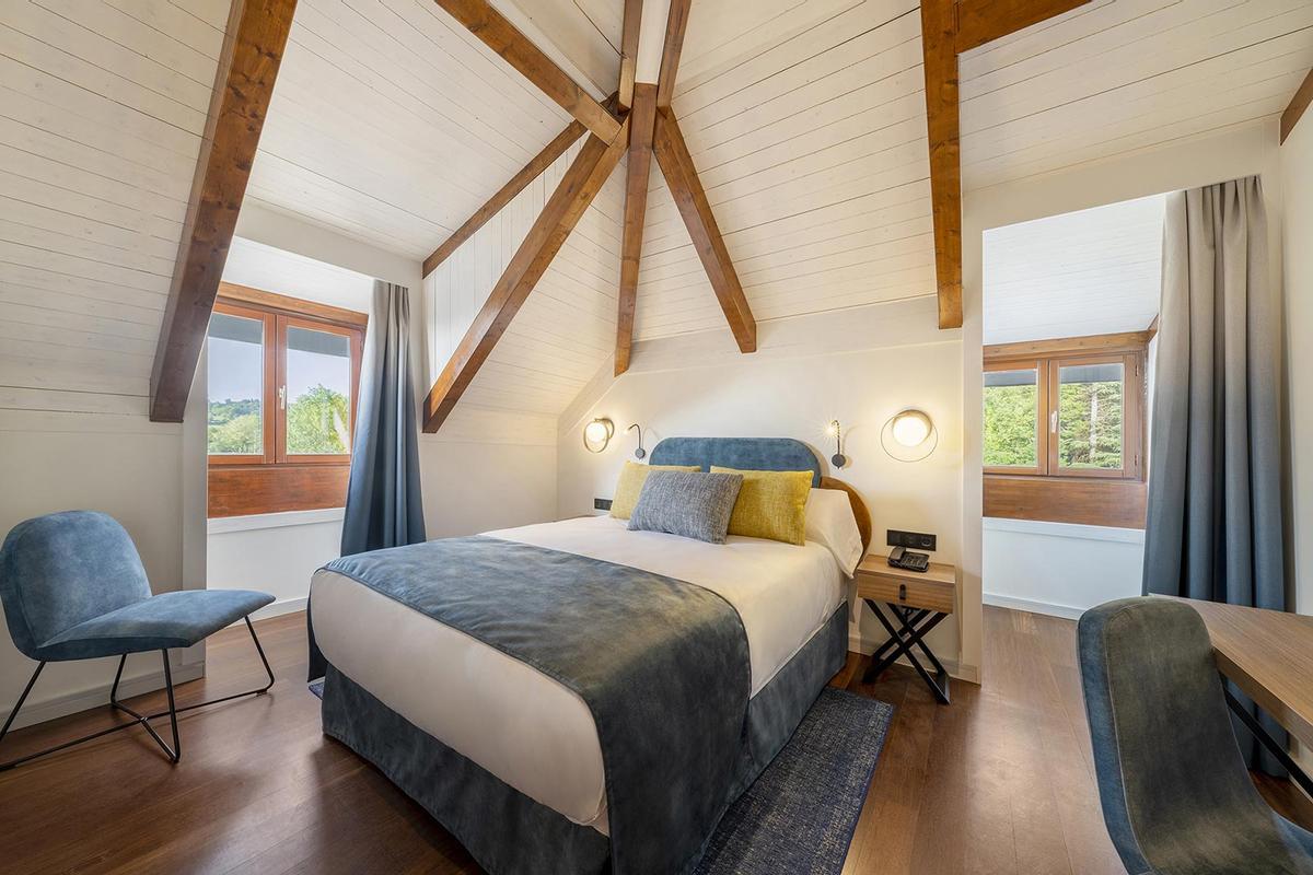 Una de las habitaciones del hotel