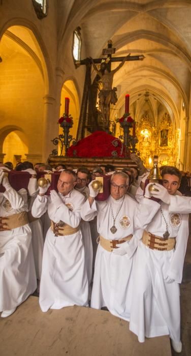 Tradicional encuentro del Cristo del Mar con su madre, la Virgen de los Dolores