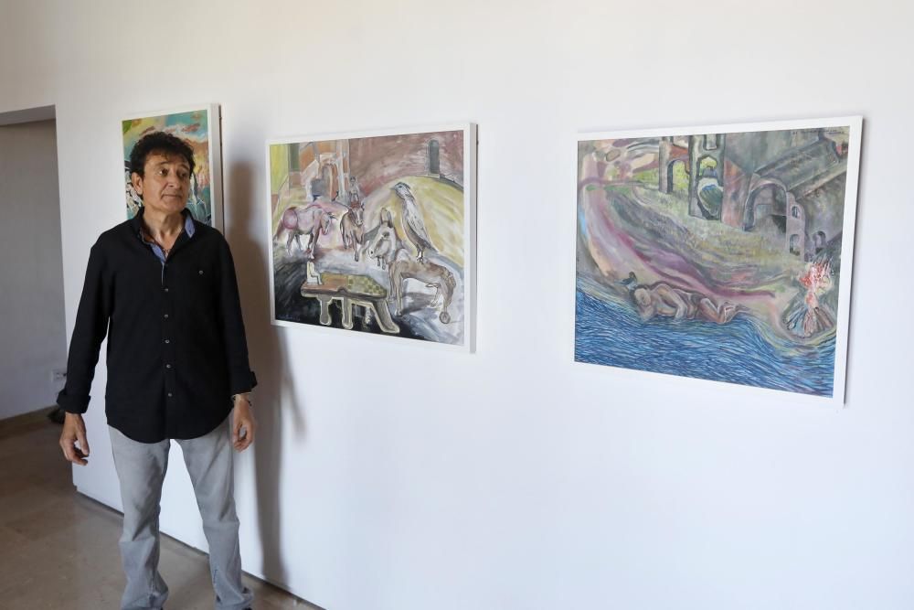 Manolo García mostra la seva pintura a Sant Feliu de Guíxols