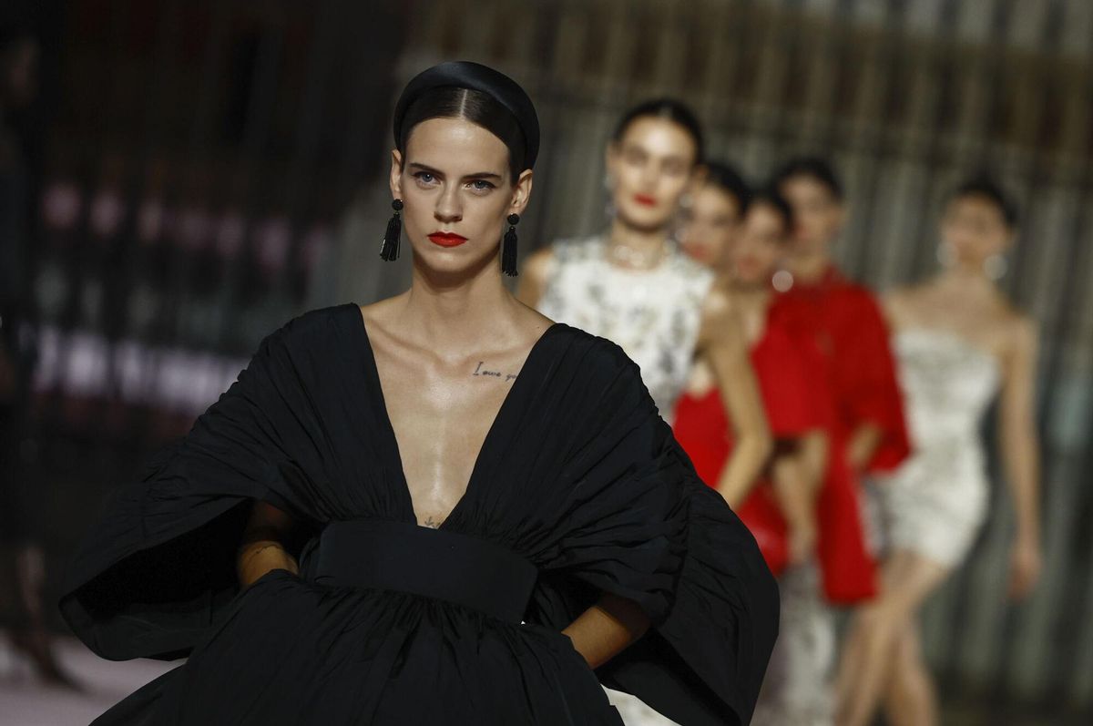 Desfile de la firma Carolina Herrera en el marco de la Mercedes-Benz Madrid Fashion Week