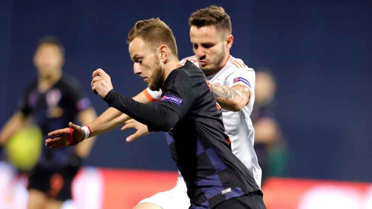 Iván Rakitic, jugador del FC Barcelona, se llevó la victoria este jueves en el Croacia-España de la UEFA National League