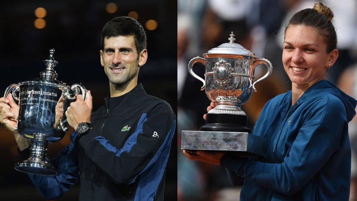 Djokovic y Halep completaron una gran temporada