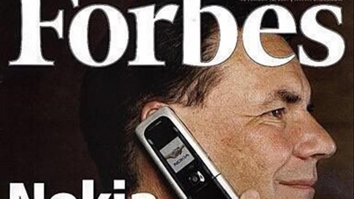 Portada de la revista 'Forbes' del año 2008