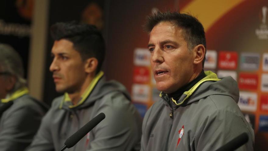 Berizzo, en Manchester. // R. Grobas