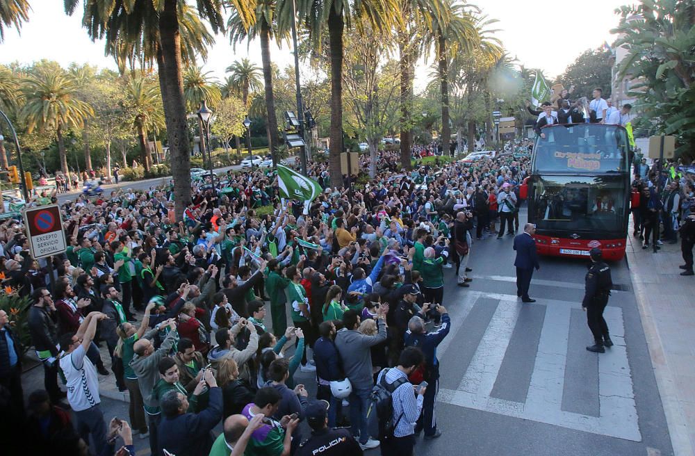 Málaga se lanza la calle para celebrar la EuroCup