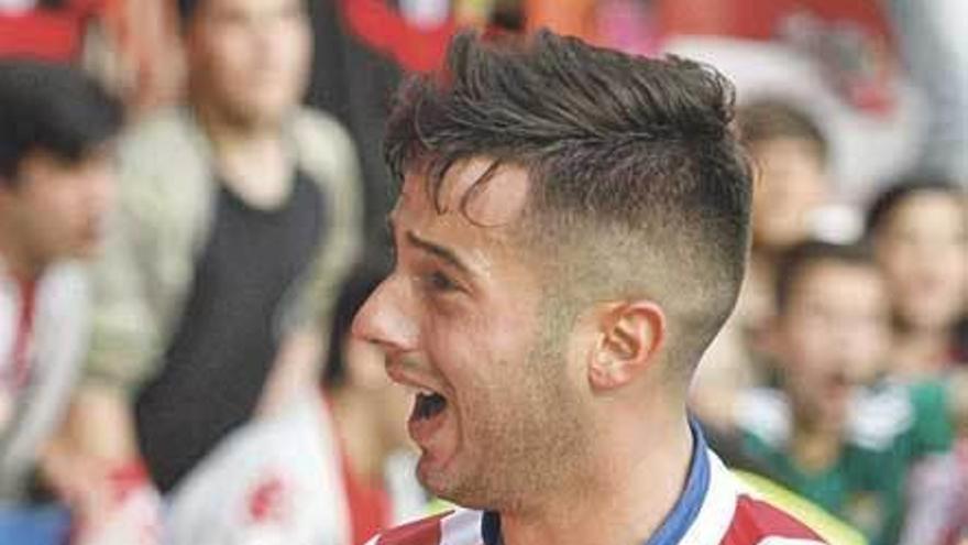 Jony, celebrando su gol ante el Villarreal en la última jornada.