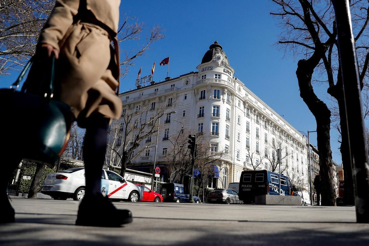 Vista del Hotel Ritz de Madrid.