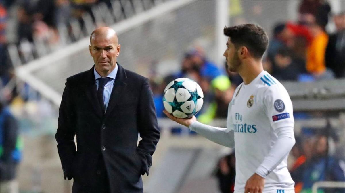 Zidane no podrá contar con Asensio ante el Málaga