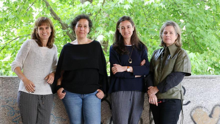 Desde la Izqda., Idoya Jarabo, Inma Araújo, Arantza Andonegui y Alicia Riera, integrantes del programa VINCO.