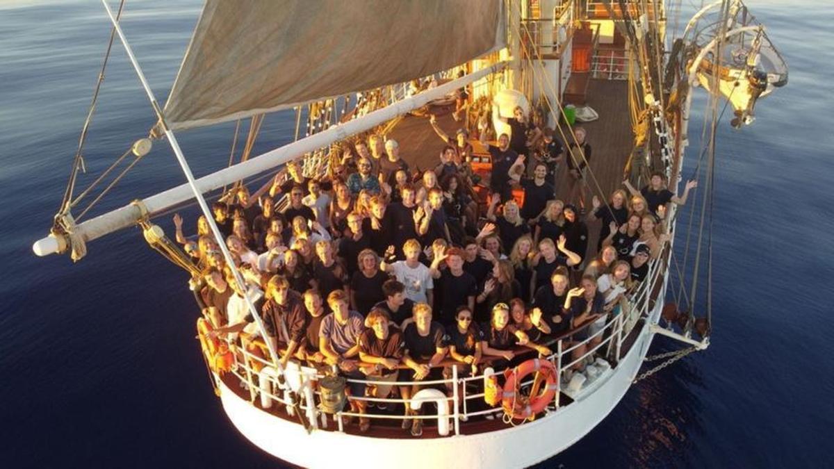El “Sorlandet”, el navío en el que 66 estudiantes cursan Bachillerato alrededor del mundo.