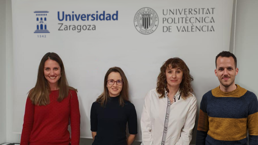 Investigadores de la Politécnica y la Universidad de Zaragoza que han desarrollado la app.