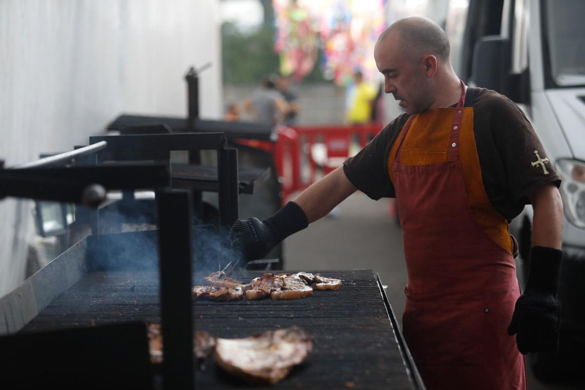 Parrillada en las fiestas de Molleda