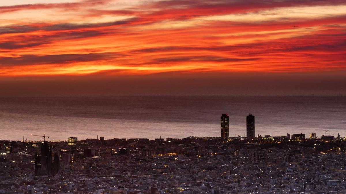 Candilazo a primera hora de la mañana del jueves 18 de enero del 2024 en Barcelona