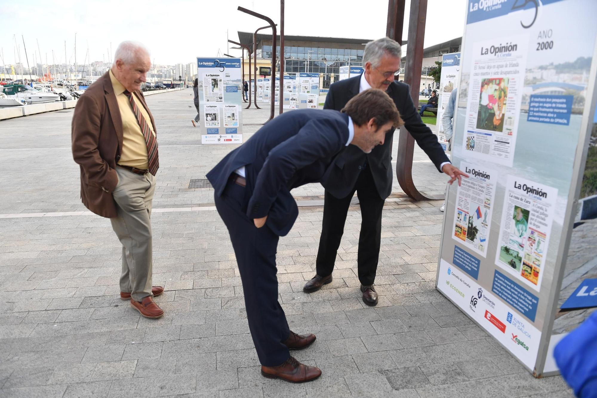 Inauguración de la exposición que conmemora los 25 años de LA OPINIÓN A CORUÑA