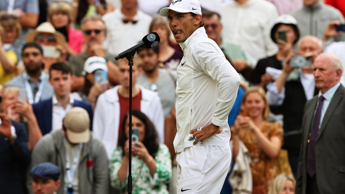 Nadal se entrena a un día de las semifinales